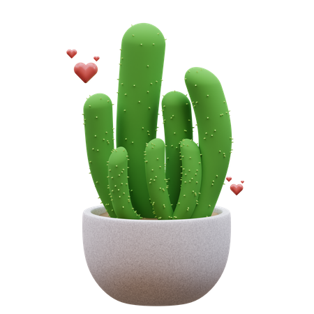 Planta de cactus  3D Icon