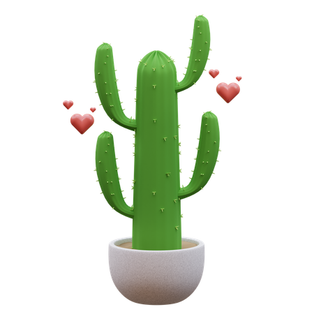 Planta de cactus  3D Icon