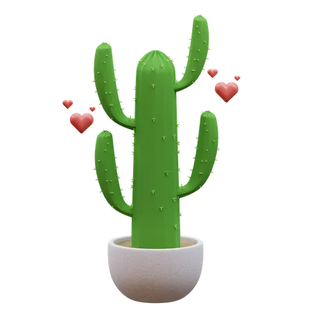 Planta de cactus  3D Icon