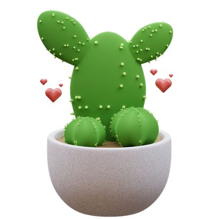 Planta de cactus  3D Icon