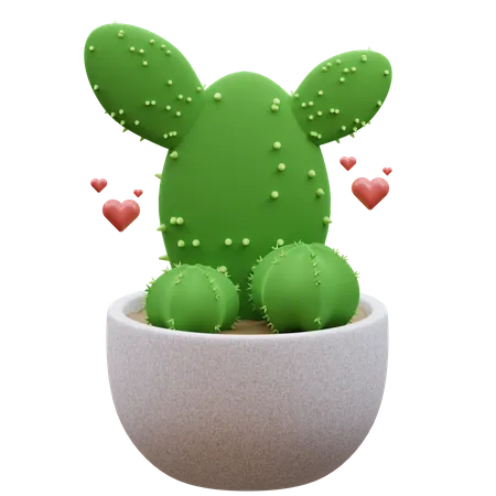 Planta de cactus  3D Icon