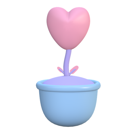 Planta de amor  3D Illustration