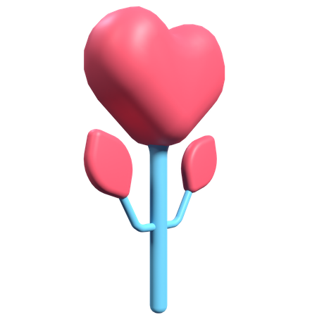 Planta de amor  3D Illustration