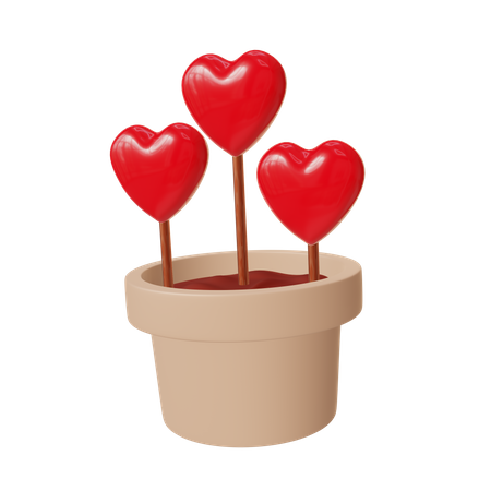 Planta de amor  3D Icon