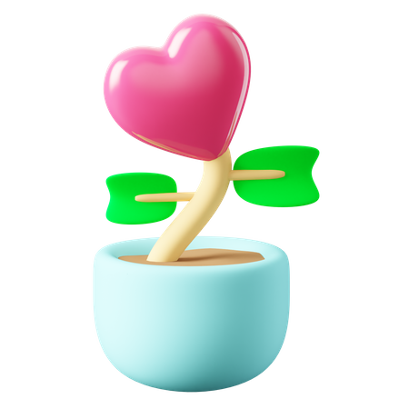 Planta de amor  3D Icon