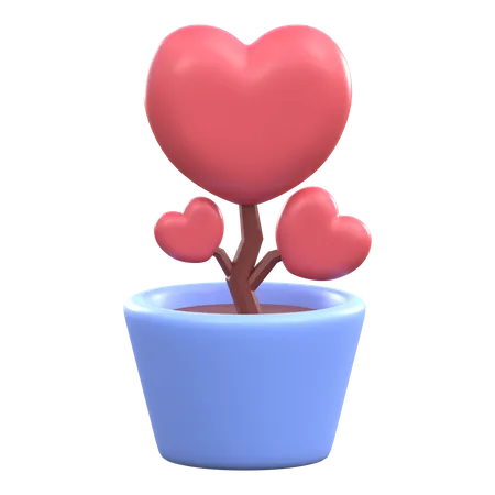 Planta de amor  3D Icon