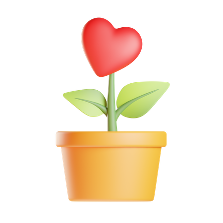 Planta del corazon  3D Icon