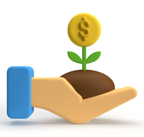 Planta de dinero  3D Icon