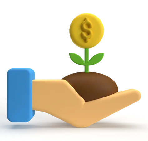 Planta de dinero  3D Icon