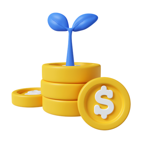 Planta de dinero  3D Icon