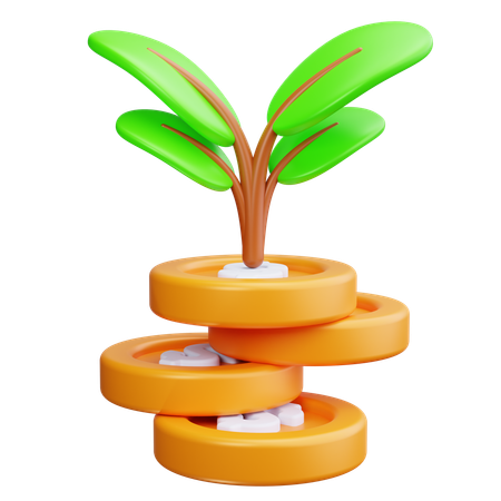 Planta de dinero  3D Icon