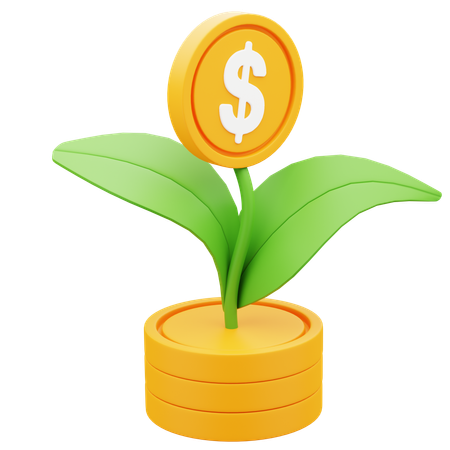 Planta de dinheiro  3D Icon
