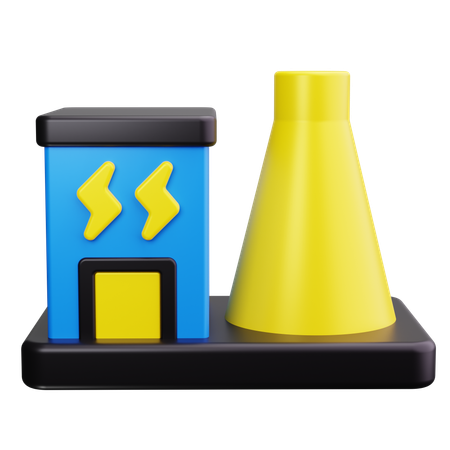 Planta de energía  3D Icon