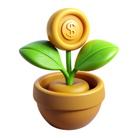 Planta de inversión  3D Icon