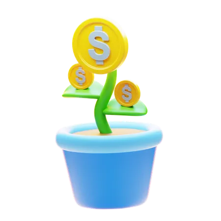 Planta de inversión  3D Icon