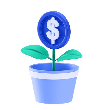 Planta de inversión  3D Icon