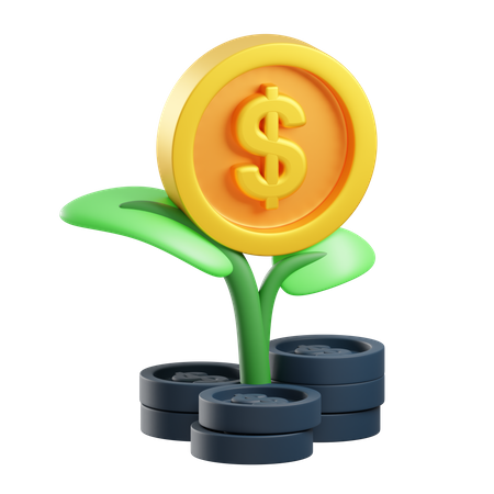 Planta de inversión  3D Icon