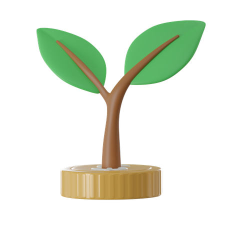 Planta de investimento  3D Icon