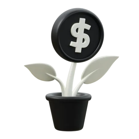 Planta de investimento  3D Icon