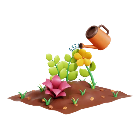 Planta de riego  3D Icon