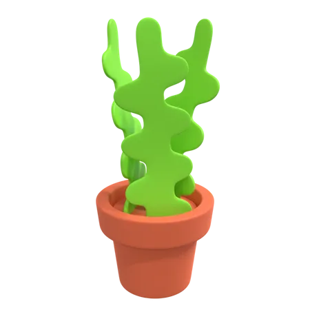 Planta decorativa  3D Illustration