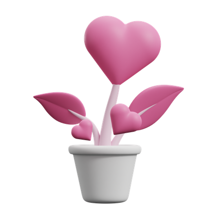 Planta de amor  3D Icon