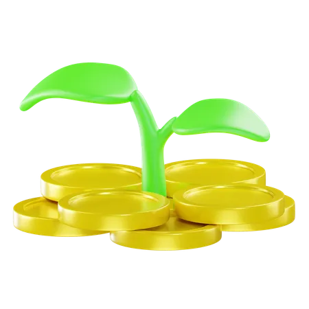 Planta de dinero  3D Icon