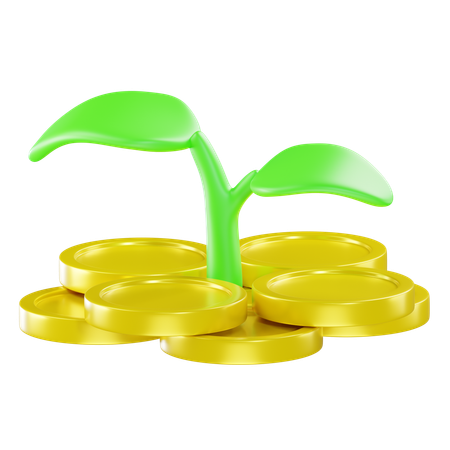 Planta de dinheiro  3D Icon