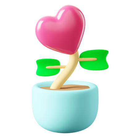 Planta de amor  3D Icon