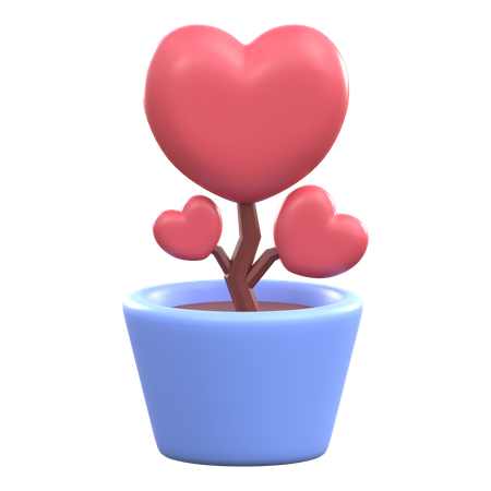 Planta de amor  3D Icon