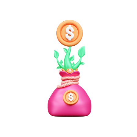 Planta de dólar  3D Icon