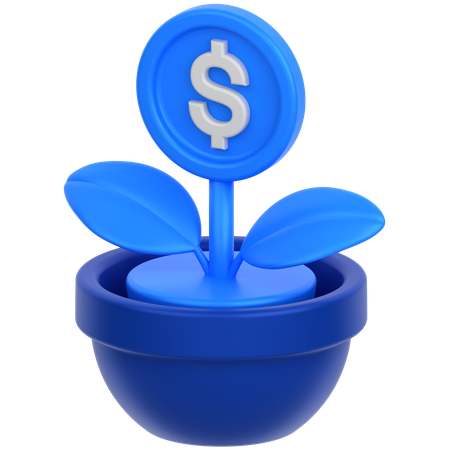 Planta del dólar  3D Icon