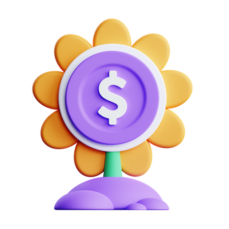 Planta de dólar  3D Icon