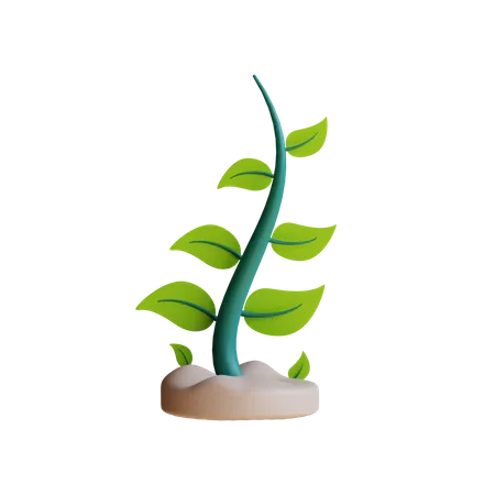 Planta ecológica  3D Illustration