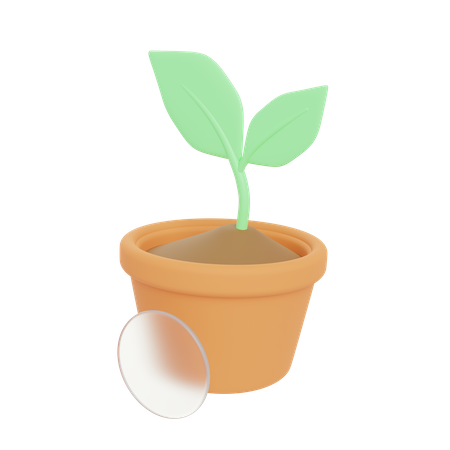 Planta ecológica  3D Illustration