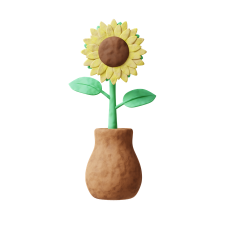 Planta de girassol  3D Icon