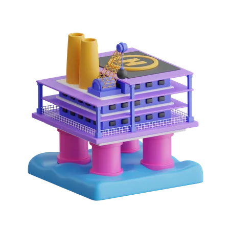 Planta industrial  3D Icon