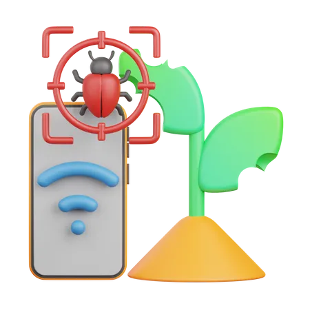 Planta inseto  3D Icon