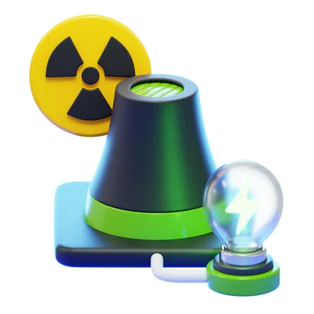 Planta nuclear  3D Icon