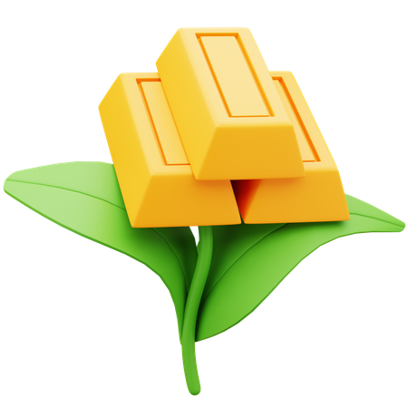 Planta de ouro  3D Icon