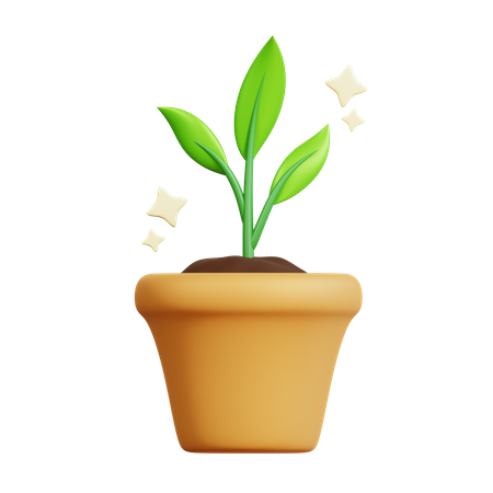 Planta sana  3D Icon