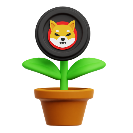 Planta shiba inu  3D Icon