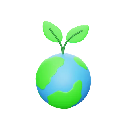 Planta terrestre  3D Icon