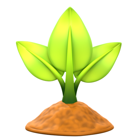 Plantación de árboles  3D Icon