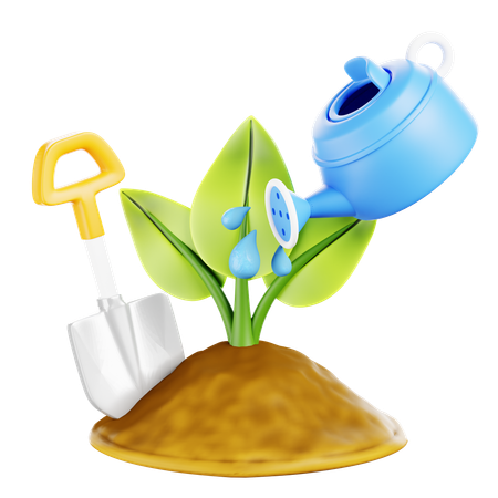 Plantando árvores  3D Icon