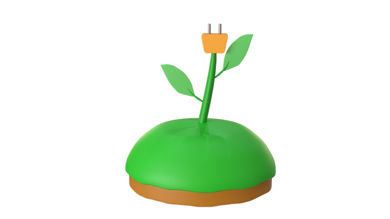 Plantas Energéticas  3D Icon