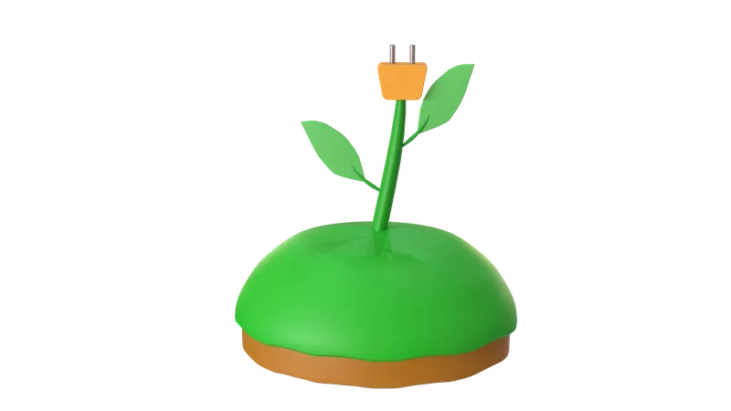 Plantas Energéticas  3D Icon