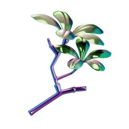 Ramas de plantas  3D Icon