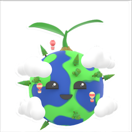 Plantation d'arbres  3D Icon