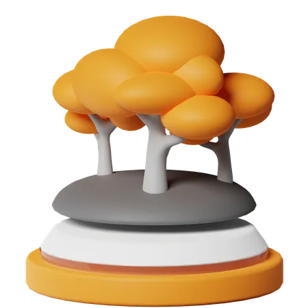 Planter un arbre  3D Icon